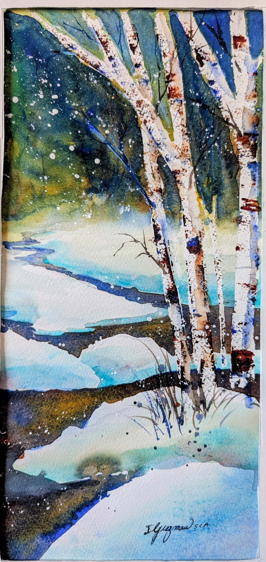 Atelier aquarelle Les bouleaux 14 novembre